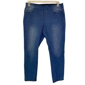 Max Jeans Women's size 10 Jeggings Blue Denim Stretch Comfort Pockets